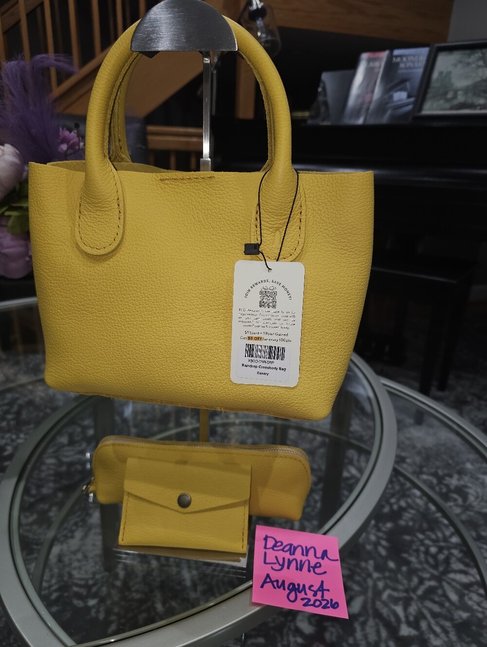 PLG Canary Raindrop Crossbody + Sidekick + Mini Envelope Wallet